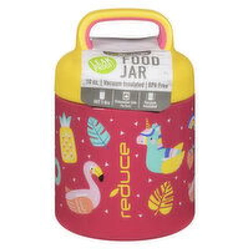 Reduce - Kids Insulated Food Jar, Pool Party, 10oz, 1 Ounce