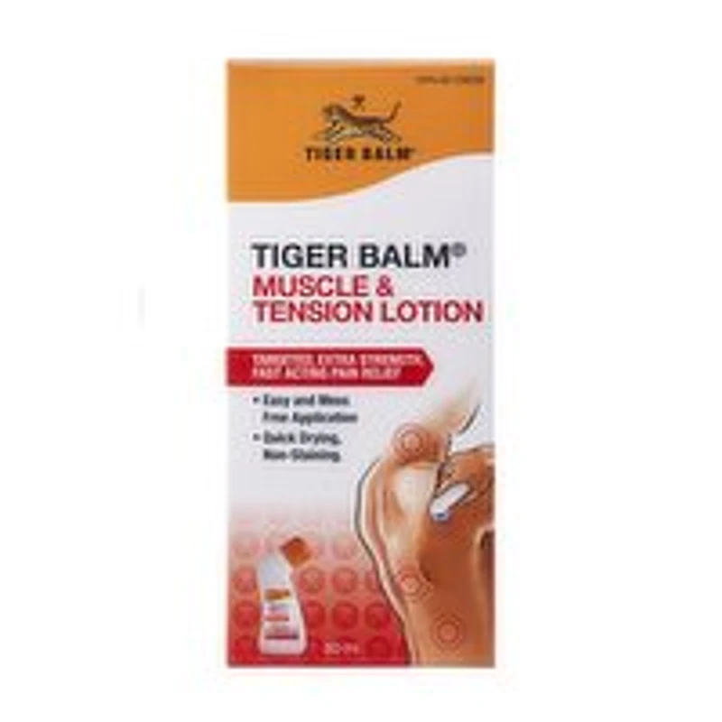 Tiger Balm - Muscle & Tension Lotion, 80 Millilitre
