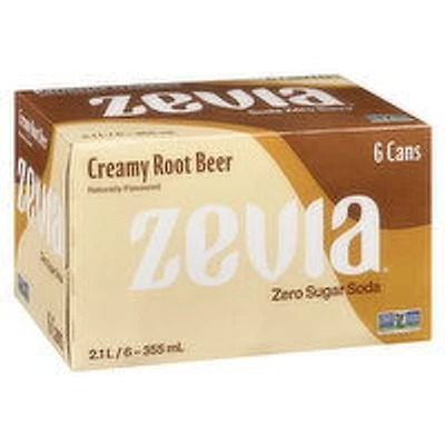 Zevia - Creamy Root Beer, 6 Each