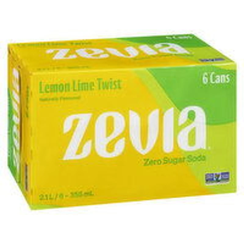 Zevia - Zero Sugar Soda, Lemon Lime Twist, 6 Each