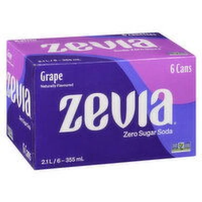 Zevia - Grape Soda, 6 Each
