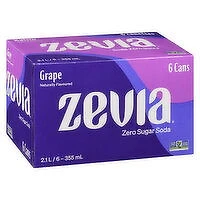 Zevia - Grape Soda, 6 Each