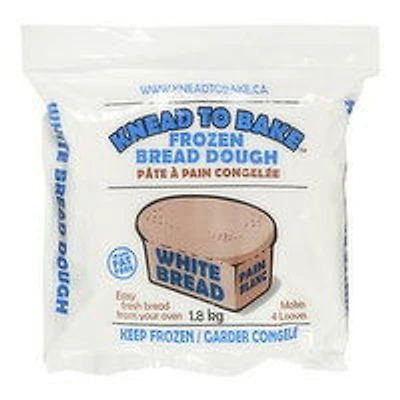 Knead To Bake - Frozen White Bread Dough,1.8 kg., 4 Each