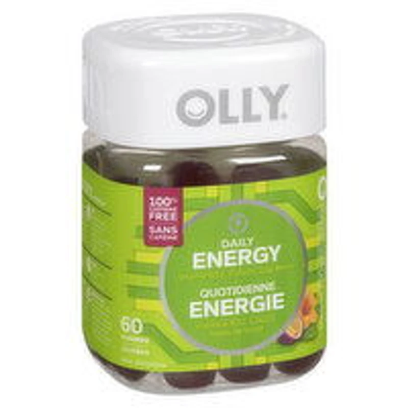 OLLY - Daily Energy Gummies, Vitamin B12, CoQ10 - Goji Berry, 60 Each