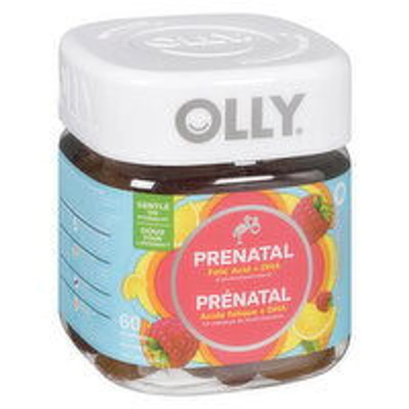 OLLY - Prenatal Gummy Vitamins - 60 Sweet Citrus Gummies, 60 Each