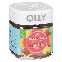 OLLY - Prenatal Gummy Vitamins - 60 Sweet Citrus Gummies, 60 Each