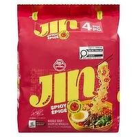 OTTOGI - Jin Ramen (Spicy), 4 Pack, 120 Gram