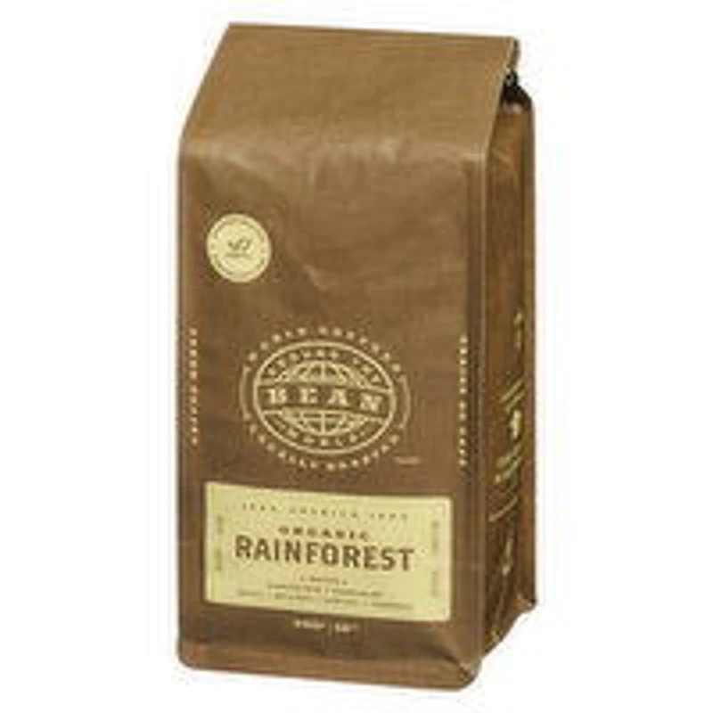 Bean Around The World - Organic Whole Bean Coffee, Rainforest, 340 Gram