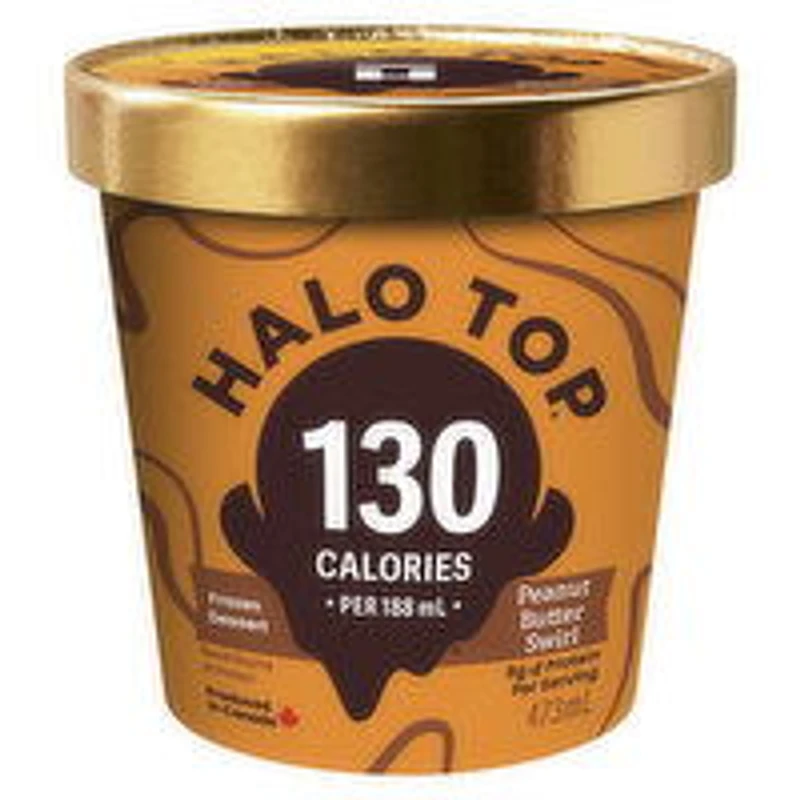 HALO TOP - Frozen Dairy Dessert - Peanut Butter Swirl, 473 Millilitre