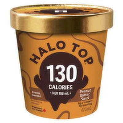 HALO TOP - Frozen Dairy Dessert - Peanut Butter Swirl, 473 Millilitre