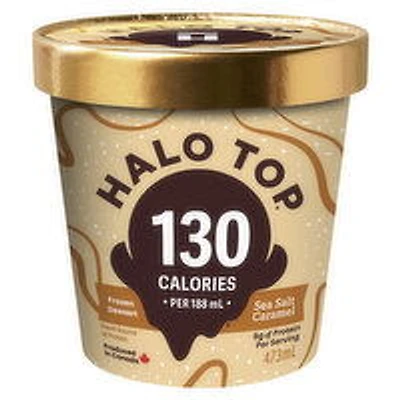 HALO TOP - Frozen Dairy Dessert - Sea Salt Caramel, 473 Millilitre