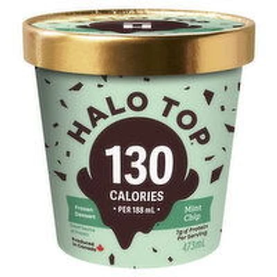 HALO TOP - Frozen Dairy Dessert - Mint Chip, 473 Millilitre
