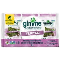 Gimme - Organic Roasted Seaweed - Teriyaki, 6 Each