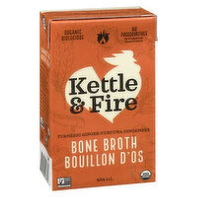 Kettle & Fire - Organic Bone Broth Chicken Turmeric Ginger, 454 Millilitre