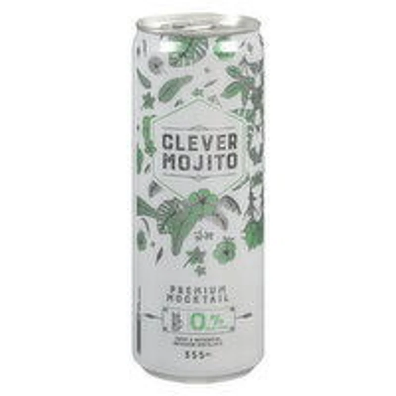 Clever - Mojito Premium Mocktail Non Alcoholic, 355 Millilitre