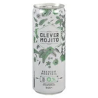 Clever - Mojito Premium Mocktail Non Alcoholic, 355 Millilitre