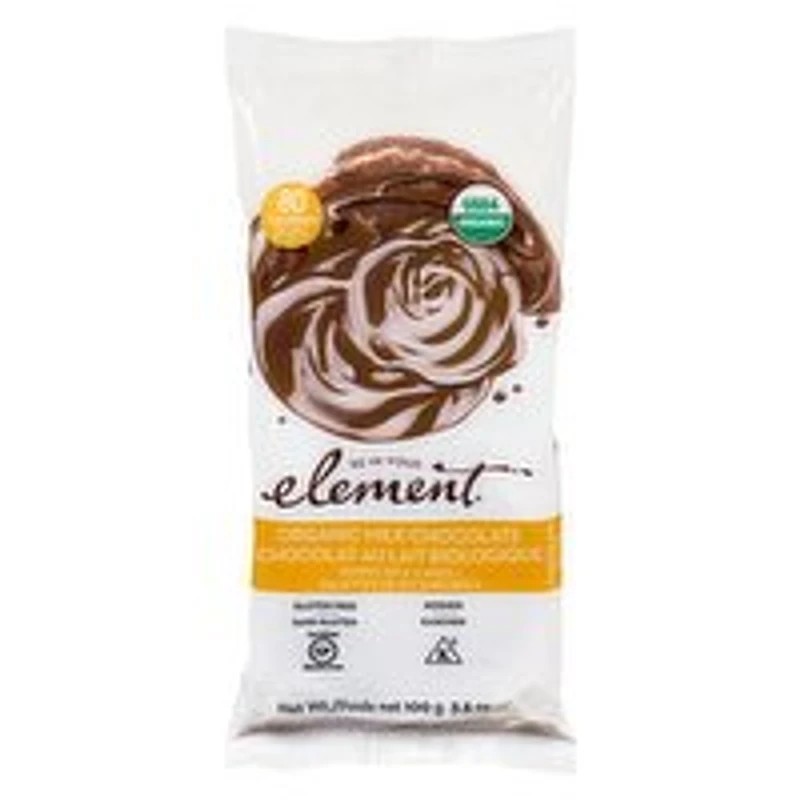 Element - Organic Milk Choc Rice Cake GF, 100 Gram