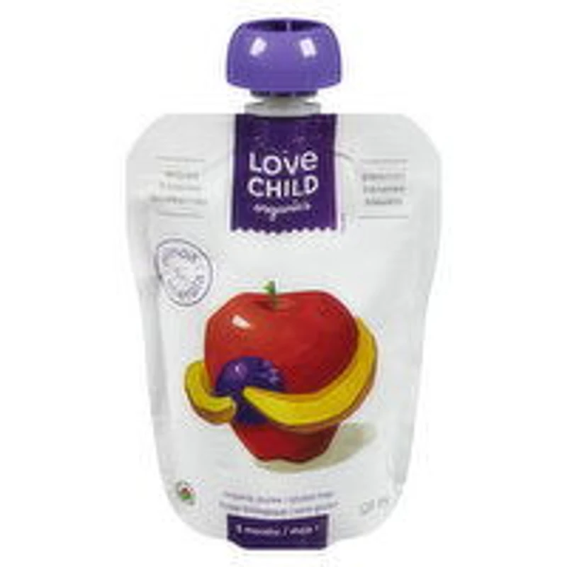 Love Child - Organics Apple Banana Blueberries, 128 Millilitre