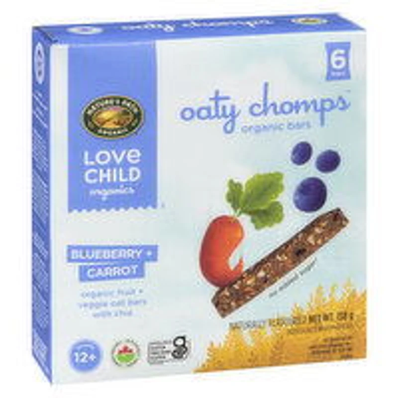 NATURES PATH - Oaty Chomps, Blueberry & Carrot, 6 Each