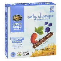 NATURES PATH - Oaty Chomps, Blueberry & Carrot, 6 Each