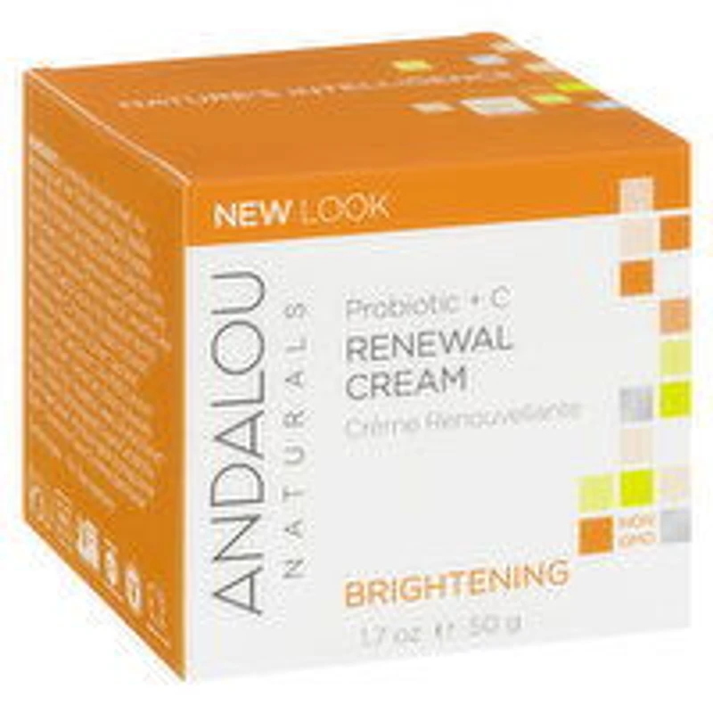 Andalou Naturals - Probiotic +C Renewal Cream - Brightening, 50 Millilitre