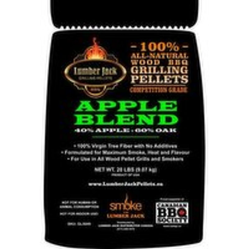 Lumber Jack - Apple Blend Wood BBQ Grilling Pellets, 20 Pound