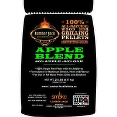 Lumber Jack - Apple Blend Wood BBQ Grilling Pellets, 20 Pound