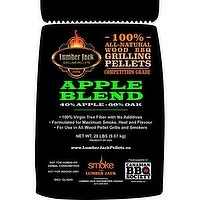 Lumber Jack - Apple Blend Wood BBQ Grilling Pellets, 20 Pound