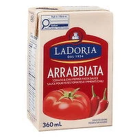 La Doria - Arrabbiata Tomato & Chili Pepper Pasta Sauce, 360 Millilitre