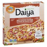 DAIYA - Dairy Free Gluten Free BBQ Plant-Based Chicken Flavour Vegan Pizza, 433 Gram