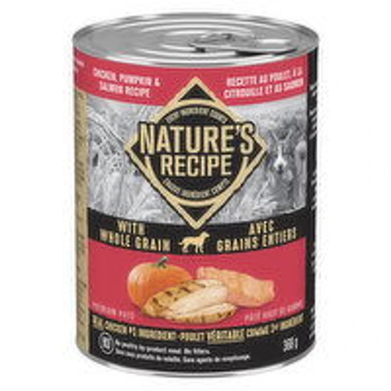 Nature's Recipe - Wet Dog Food, Chicken, Pumpkin and Salmon, 368 Gram