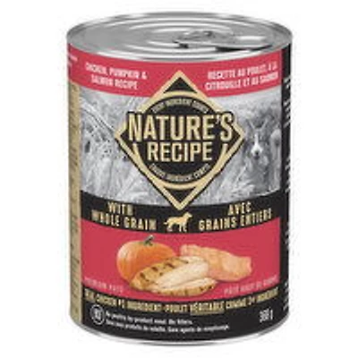 Nature's Recipe - Wet Dog Food, Chicken, Pumpkin and Salmon, 368 Gram