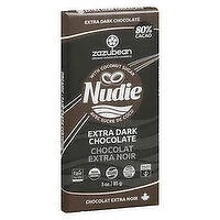 zazubean - Organic Nudie Extra Dark Chocolate Bar, 85 Gram