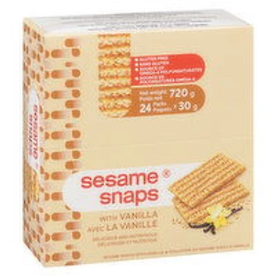 Sesame Snaps - Vanilla, 24 Each