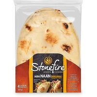 Stonefire - Authentic Flatbreads Original Mini Naan, 4 Pack, 200 Gram