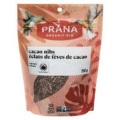 PRANA - PRANA Cacao Nibs Organic, 250 Gram