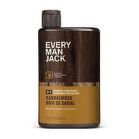 EVERY MAN JACK - Shampoo 2 in 1 Sandalwood, 400 Millilitre