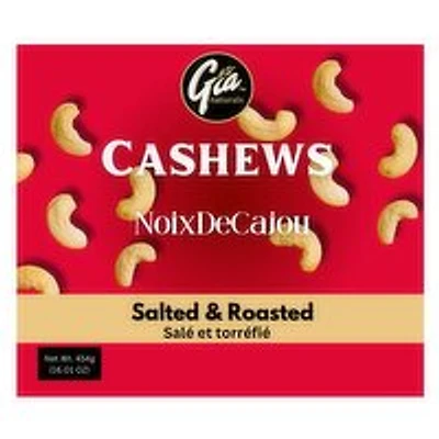 Gia Naturals - Salted Roasted Cashews, 454 Gram