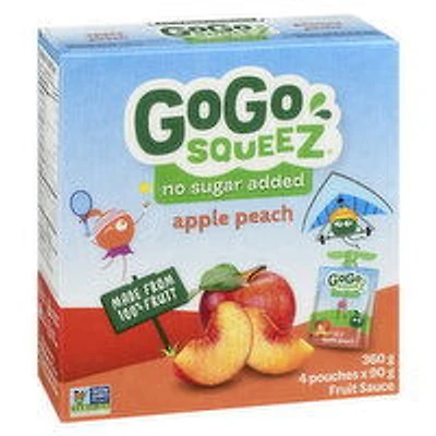 Gogo Squeez - Fruit Sauce, Apple Peach, 4 Each