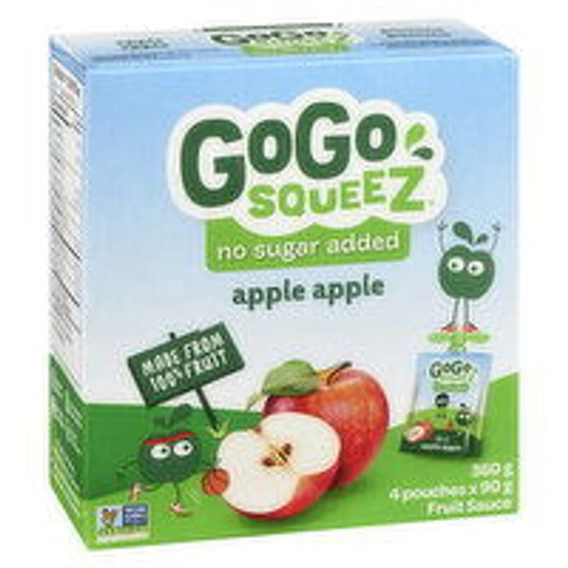 Gogo Squeez - Fruit Sauce, Apple, 4 Each
