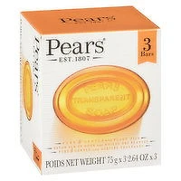 Pears - Transparent Bar Soap, 3 Each