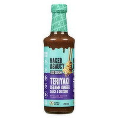 Naked & Saucy - Organic Keto Teriyaki Sesame Ginger Sauce, 296 Millilitre