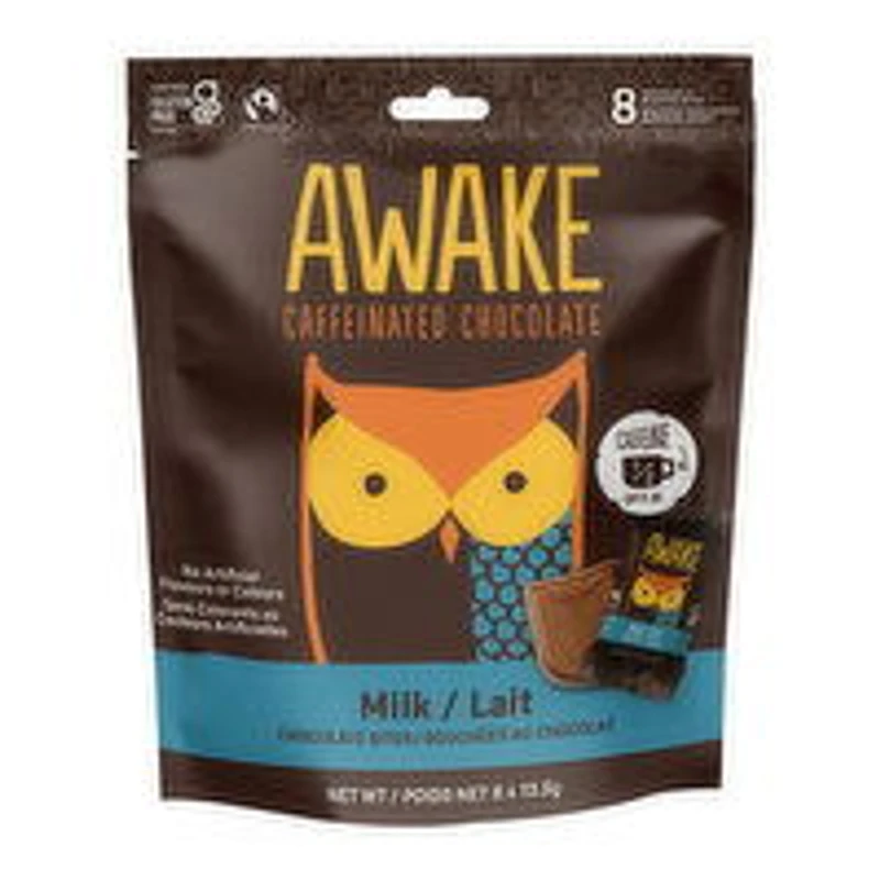 Awake Chocolate - Milk Chocolate Pouch, 108 Gram