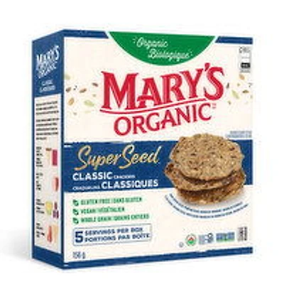 Marys Organic - Organic Crackers Super Seed, Classic, 156 Gram