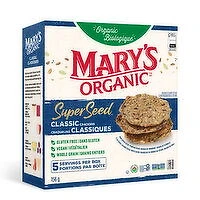 Marys Organic - Organic Crackers Super Seed, Classic, 156 Gram