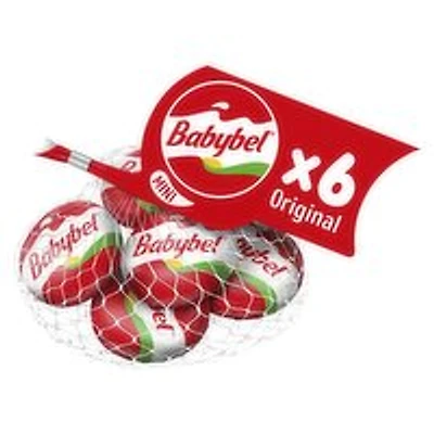 Babybel - Mini Original Firm Ripened Cheese Snacks, 6 Portions, 120 Gram