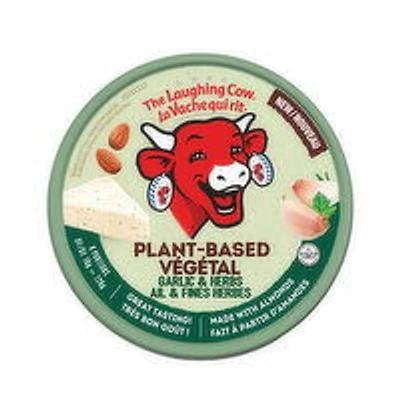 The Laughing Cow - Plant Based Spread Garlic & Herbs, 128 Gram
