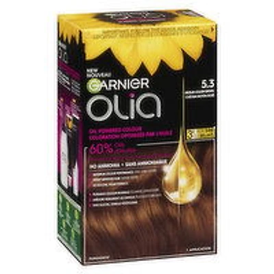 GARNIER - Olia Permanent Hair Colour - 5.3 Golden Brown, 1 Each
