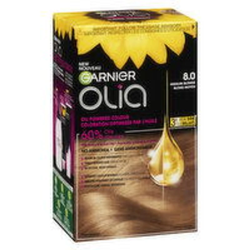GARNIER - Olia Permanent Hair Colour - 8.0 Blonde, 1 Each