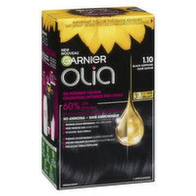 GARNIER - Olia Permanent Hair Colour - 1.10 Black Sapphire, 1 Each